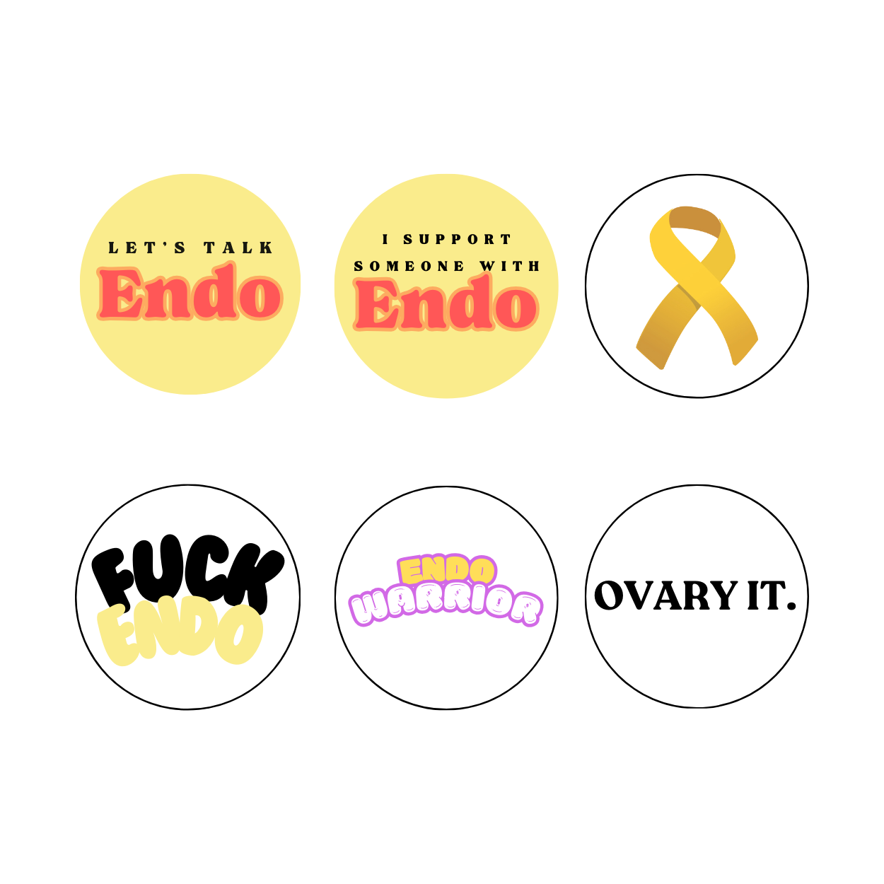 Endo Sticker Pack (6)